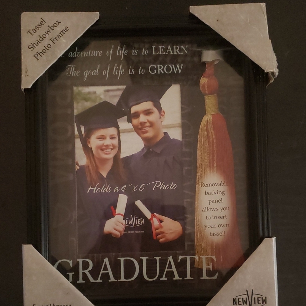 Black Graduate Tassel Shadow Box Photo Frame